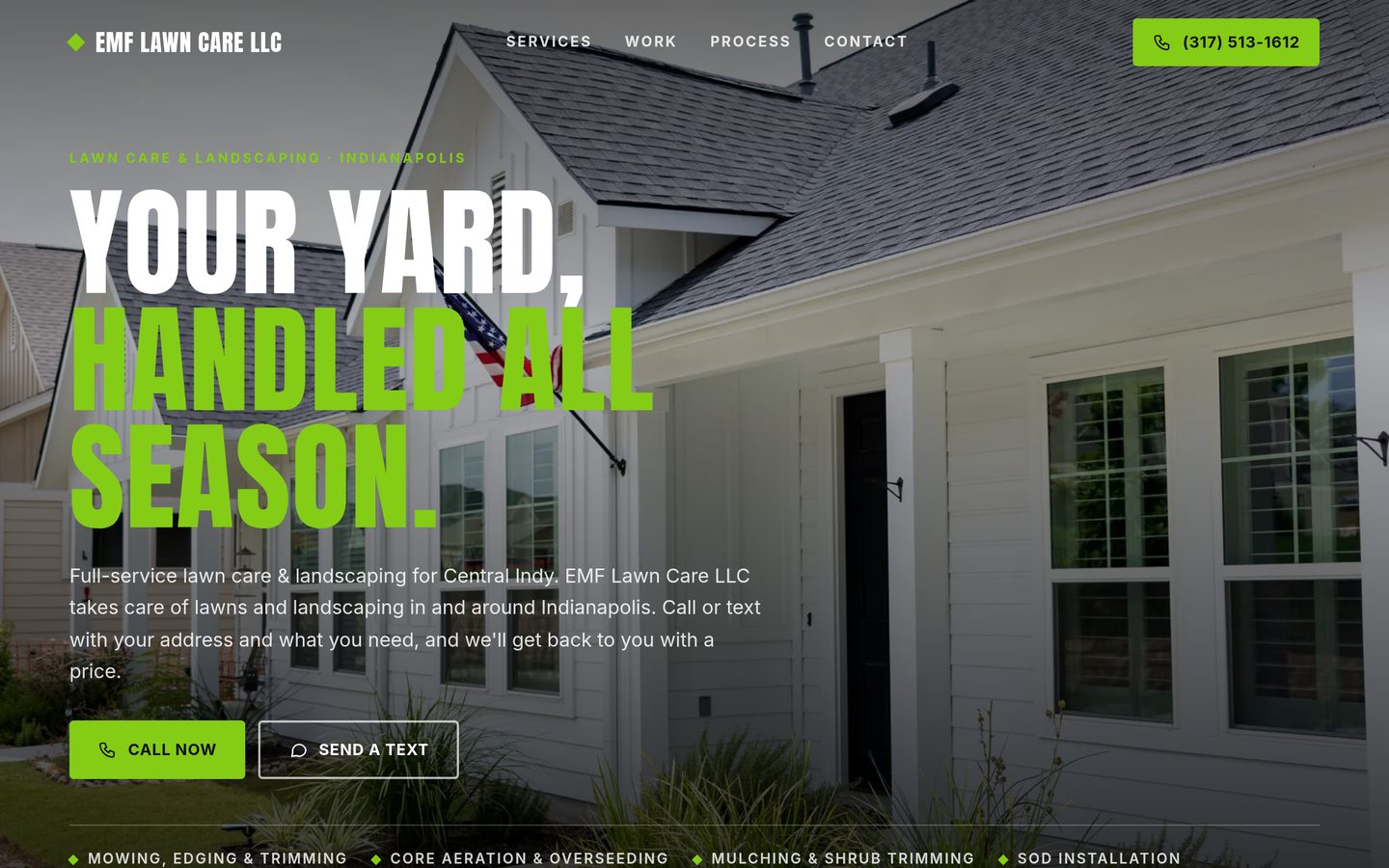 Free preview site for EMF Lawn Care LLC